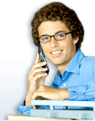 man with cell phone