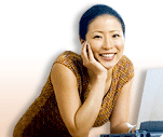 woman with laptop